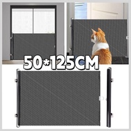 （Local shipping）Dog Cat Pet Fences Magic Door Magic Cat Gate Folding Safety Net Door Guard