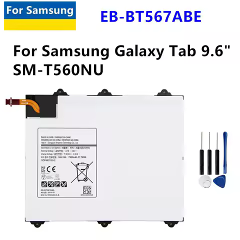 Replacement Battery EB-BT567ABE EB-BT567ABA for Samsung Galaxy Tab SM-T560NU T567V 9.6 7300mAh