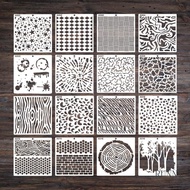 RUNNY Art Drawing Graffiti Templates 6 x 6 for Kid Adult DIY Art Craft Scrapbooking