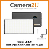 READY STOCK Ulanzi VL200 Rechargeable Bi-Color Video Light with Soft Diffuser 2500K-9000K Smartphone