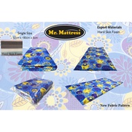 *Clear Stock* Mr Mattress Hard Skin Foam Fold Mattress (Single) 2 inch (Random fabric design)