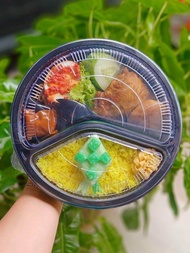 Mika Bento Bulat + Sendok 2 in 1 / Mika Bento (10pcs)