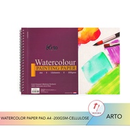 Arto A4 Cellulose Watercolor Wire-O Book 200 gsm