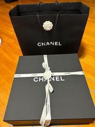 Chanel 正貨手袋紙盒，花絲帶，紙袋