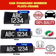 Car Standard Number Plate+Frame(car number + number plate)  Wira Waja Persona Myvi Alza Bezza Axia V
