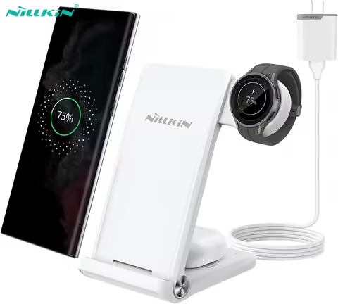 NILLKIN Wireless Chargers 3 in 1 For Galaxy Watch 5/5 Pro 15W Qi Fast Charging Station For Samsung S