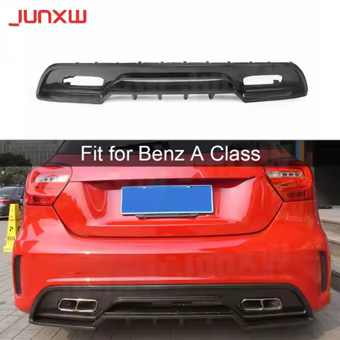 Carbon Fiber Rear Diffuser Exhaust Tips for Mercedes Benz A Class W176 A250 A260 A45 AMG 2013-2015 B