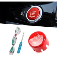 Sports Red Start Stop Engine Switch Button, Engine Push Start Stop Button, Compatible with BMW 1 2 3