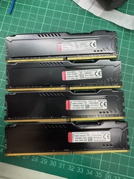 Kingston DDR4 16GB * 4 (2 SET Kit) -- HyperX FURY Memory Black - 32GB Kit*(2x16GB) - DDR4 2400MT/s C