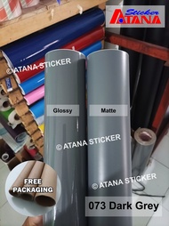 Skotlet Abu Tua Dark Grey Glossy Doff Metalik Dop Abu Nardo Polisi 073 Cutting Stiker Anti Gores Ikl