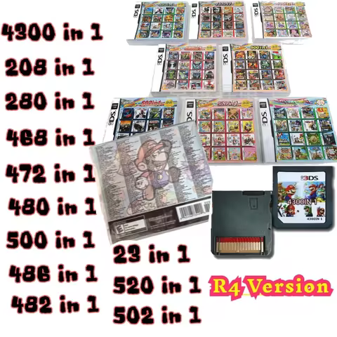 23 in 1/482 in 1 MULTI CART Super Combo Video Games Cartridge Card Cart for DS NDS 3DS XL 3DSXL 2DS 