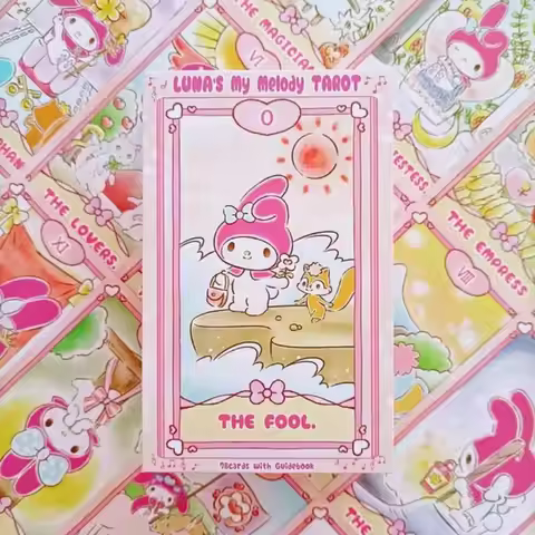 Sanrio Tarot Kuromi My MelodyTarot Cards Anime Cute Playing Cards Solitaire Cards The Secret Library