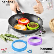 BANA Egg Pancake Ring, Silicone Kitchen Gadget Omelette Fried Egg Molds, Food Grade Breakfast Round 