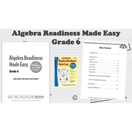 [PRE560] 91 pages Algebra Readiness Made Easy Grade  Worksheet PDF version (answer provided)