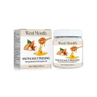 West & Month Honey Almond Body Bath Salt Frosted Cleansing Cuticle Chicken Skin Moisturizing Skin Re