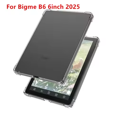 Transparent Case For Bigme B6 6inch 2025 Protective Case Thickened Airbag soft Silicone Cover TPU Fu