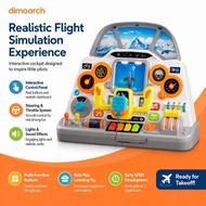 Dimoarch Toys Kids Flight Simulation Cockpit Toy – Interactive Pilot Role Play Console