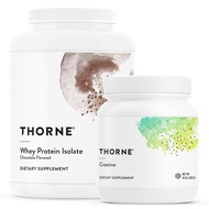 THORNE Performance Whey Protein Isolate & Creatine Combo - Boost Muscle Support and Energy - NSF Cer