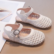 Girls Hollow Baotou Woven Sandals 0 Spring Children Baby Princess Shoes Korean Version All-Match Sho