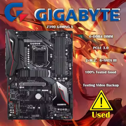 Gigabyte Z390 GAMING X Gaming Motherboard ATX Large Board NVME 1151 Pin DDR4