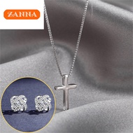 pure silver 925 necklace Silver Jewelry Necklace Cross Pendant amulet Necklace for Women Crucifix Ch