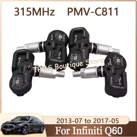 4pcs 315MHz PMV-C811 40700-1LA0D TPMS Tyre Pressure Sensor Car Accessories For Infiniti Q60 Q70 QX50