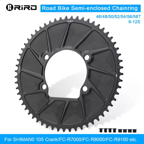 RIRO Bicycle Chainwheel 110BCD 46/48/50/52/54/56/58T Bike Crown Chainring Road Bike Single Sprocket 