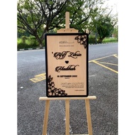 Wedding Welcome Board Wooden/Craft laser cut Welcome board/Pengantin Wedding Board