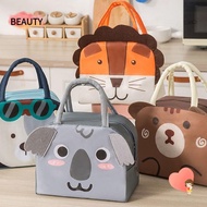 BEAUTY Cartoon Stereoscopic Lunch Bag, Portable Thermal Insulated Lunch Box Bags,  Cloth Lunch Box Accessories Thermal Bag Tote Food Small Cooler Bag