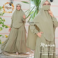 Maura Syari Set (Tudung Labuh+ dress + Mask) Muslimah Jubah Nursing friendly