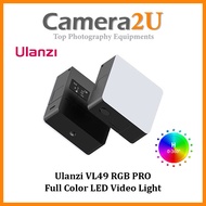 READY STOCK Ulanzi VL49 RGB PRO Full Color LED Video Light 2500K-9000K Camera Light Honeycomb Diffus