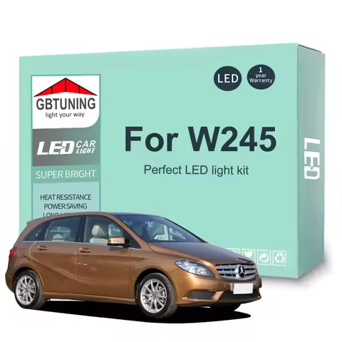 19Pcs Car Accessories For Mercedes Benz B Class W245 B160 B170 B180 B200 2005-2011 Canbus Dome Footw