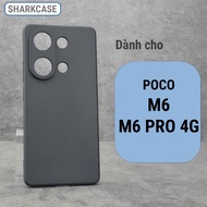 Poco M6 Pro 4G case with square edge, comprehensive orange protection, flexible plastic, Xiaomi shar