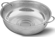 Doliva Stainless Steel Strainer - Micro-Perforated Strainer - Strain Pasta, Noodles, Orzo, Vegetable