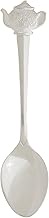 HIC Harold Import Co. Co Stainless Steel Demi Teaspoon with Rose Teapot Handle Design 666S-HIC