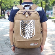 Attack On Titan Backpacks For Men Anime School Bag For Teenagers Canvas Laptop Back Pack Rucksack Attack Of The Titans Backpack