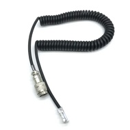 Yaesu 8 Pin to RJ45 Speaker Modular Microphone Adapter Cable Spring Spiral Aviation Connector Cable 