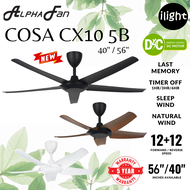 Alpha Cosa | CX10 5B DC MOTOR 5B AC MOTOR 40 56 Inches 12+12 FR Speeds Remote Control Ceiling Fan