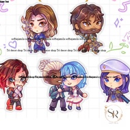 ACRYLIC KEYCHAIN // Pitfighter Vi Commander Caitlyn Viktor Jayce Powder Ekko Timebomb LoL League of 