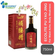 Ecolite Pu yao Jing 益康虫草杜仲补腰精 750ml (EXP: 21/6/2025)