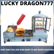 GAS TYPE NEGOSYO PACKAGE 3IN1 BURGER GRILLER WITH DEEP FRYER AND 3 LAYER SIOMAI STEAMER WITH FREE ACCESSORIES