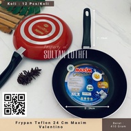 FRYPAN TEFLON MAXIM ANTI LENGKET UKURAN 20 CM 22 CM 24 CM TEFLON VALENTINO MAXIM