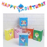 [Lil Bubba SG] BABY SHARK PARTY BANNER/ BABY SHARK PAPER BAG/ BABY SHARK PARTY SUPPLIES