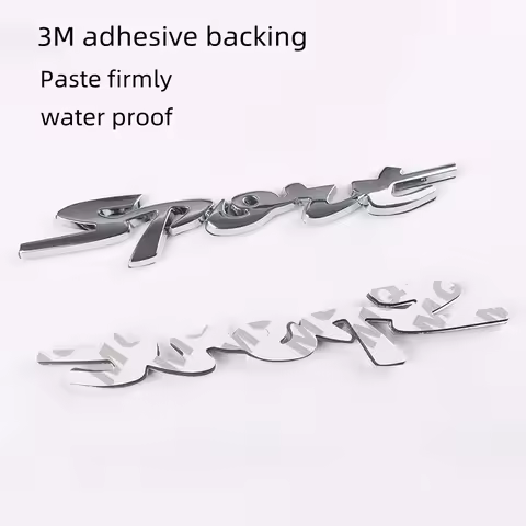 3D Chrome Metal Car Sticker Waterproof Decal for Auto Body Racing Sport Logo Letter Emblem Badge for