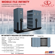 Roll O Pack Mekanik Infinity 20 Compartment - Mobile File 20 Rak