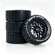 L6 Rubber Tires 68MM &  Nylon Wheel Sets For 1:10 HSP 94123  SAKURA D3 D4 TAMIYA  TT01 TT02 XV01 XV0