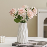 Ins Style White Ceramic Living Room Desktop Hydroponic Vase