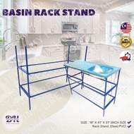 DREAMY HOMES LIVING Sinki Dapur PVC Basin Rack Stand/Basin Rack Stand/Sink Stand/Sinki Kaki/Rak Dapu