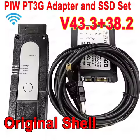 PIW PT3G Tester III Car Diagnostic Tool engineer WIFI Version For Por 3 V43.3 + v38.2 Optional lapto