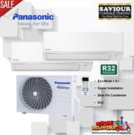 Panasonic R32 System 2 9000BTU x 2 Aircon - 3 Tick